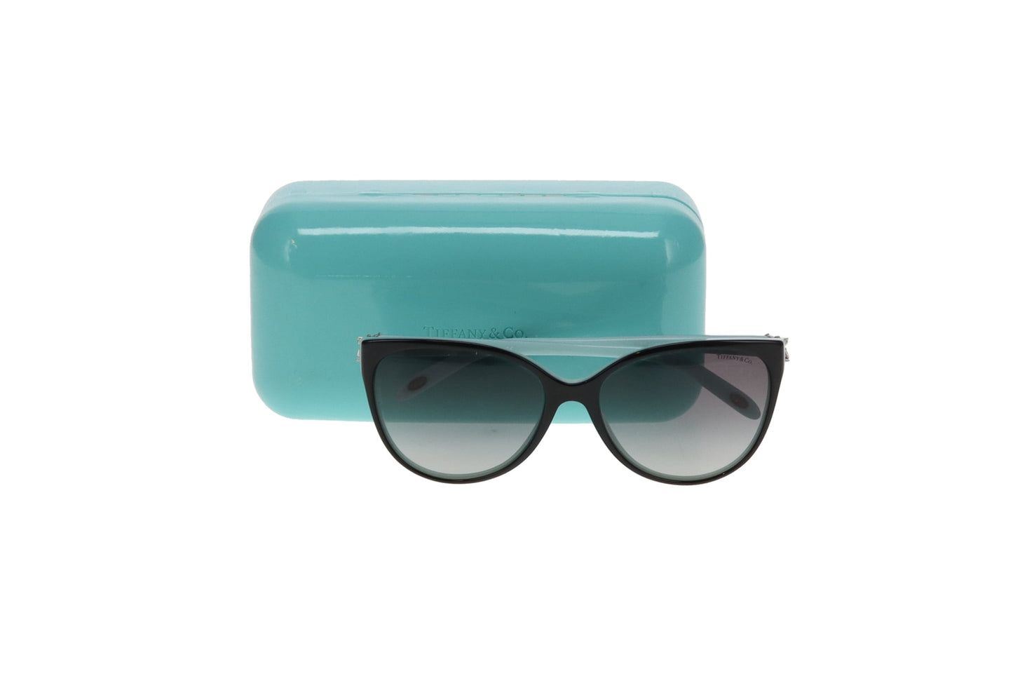 Tiffany & Co Black/Blue TF4089 Cat Eye Sunglasses