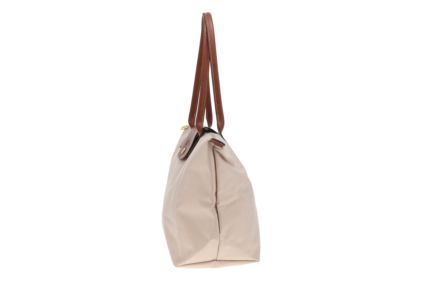 Longchamp Beige Le Pliage Shoulder Bag M