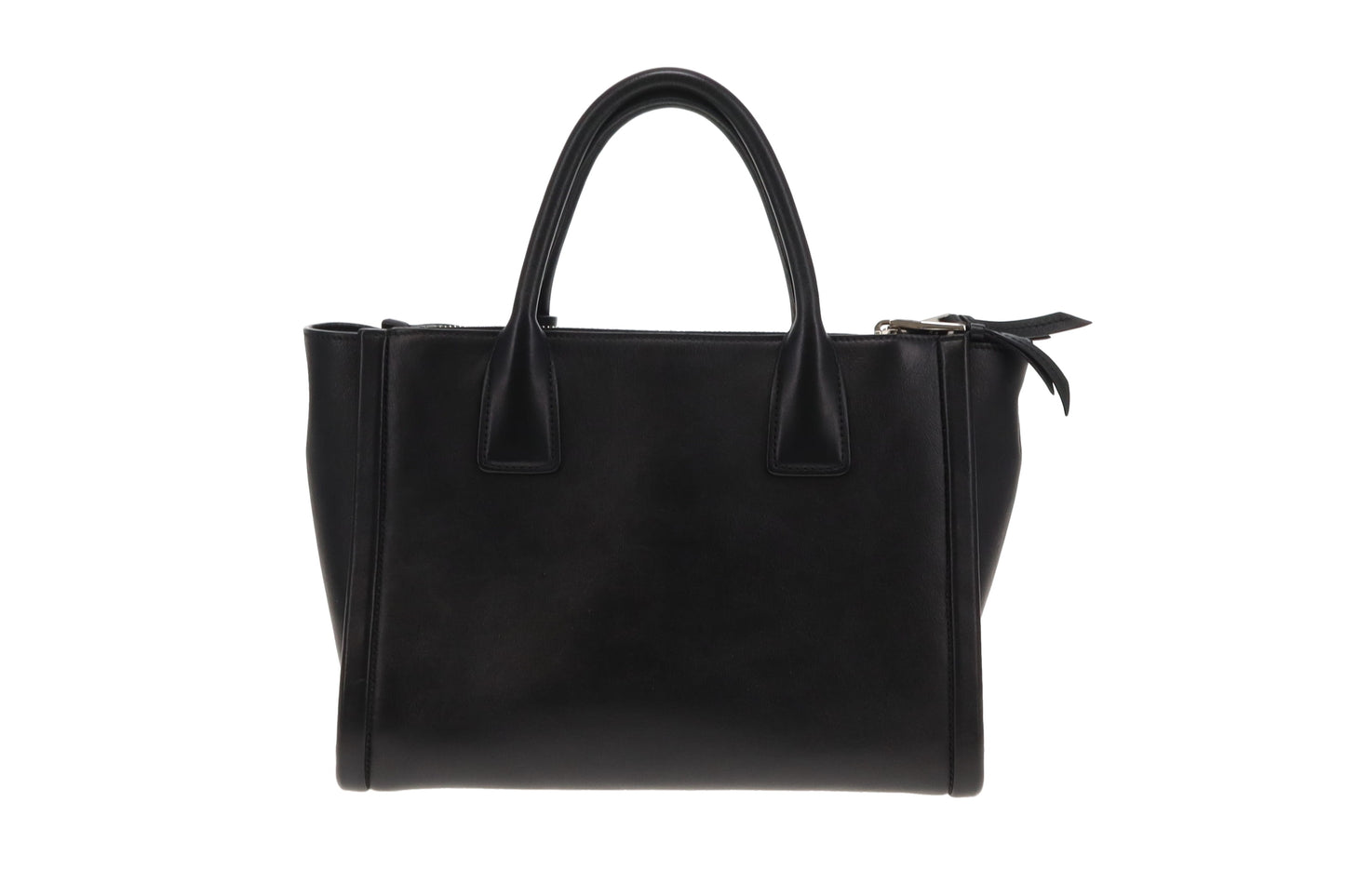 Prada Black Leather SHW Concept Tote with Strap