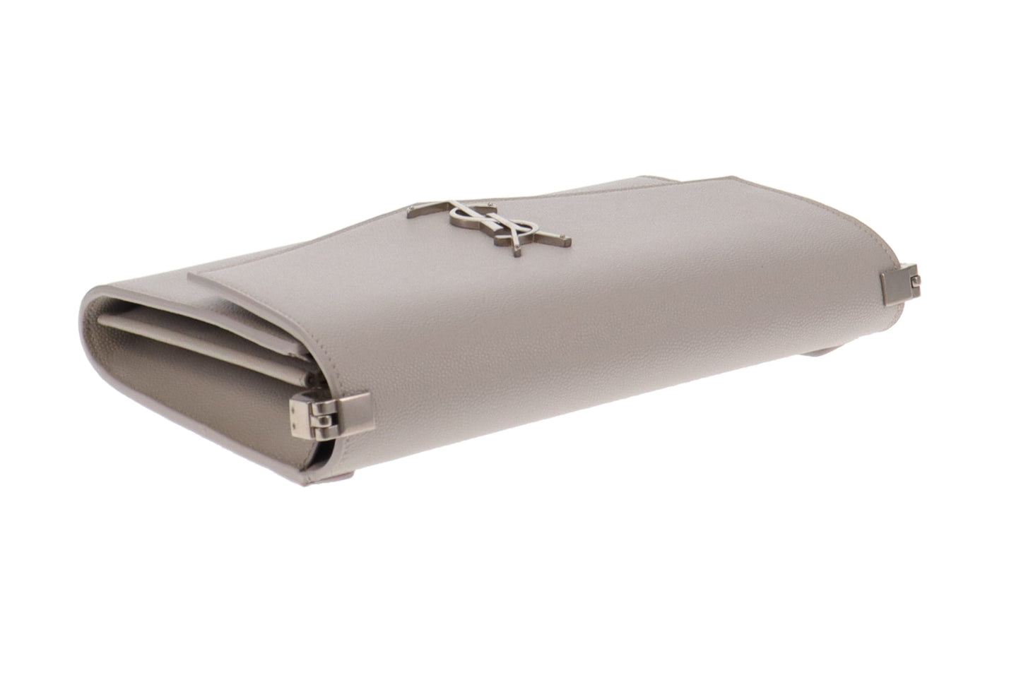 Saint Laurent Pale Grey Uptown Mini Strap Bag