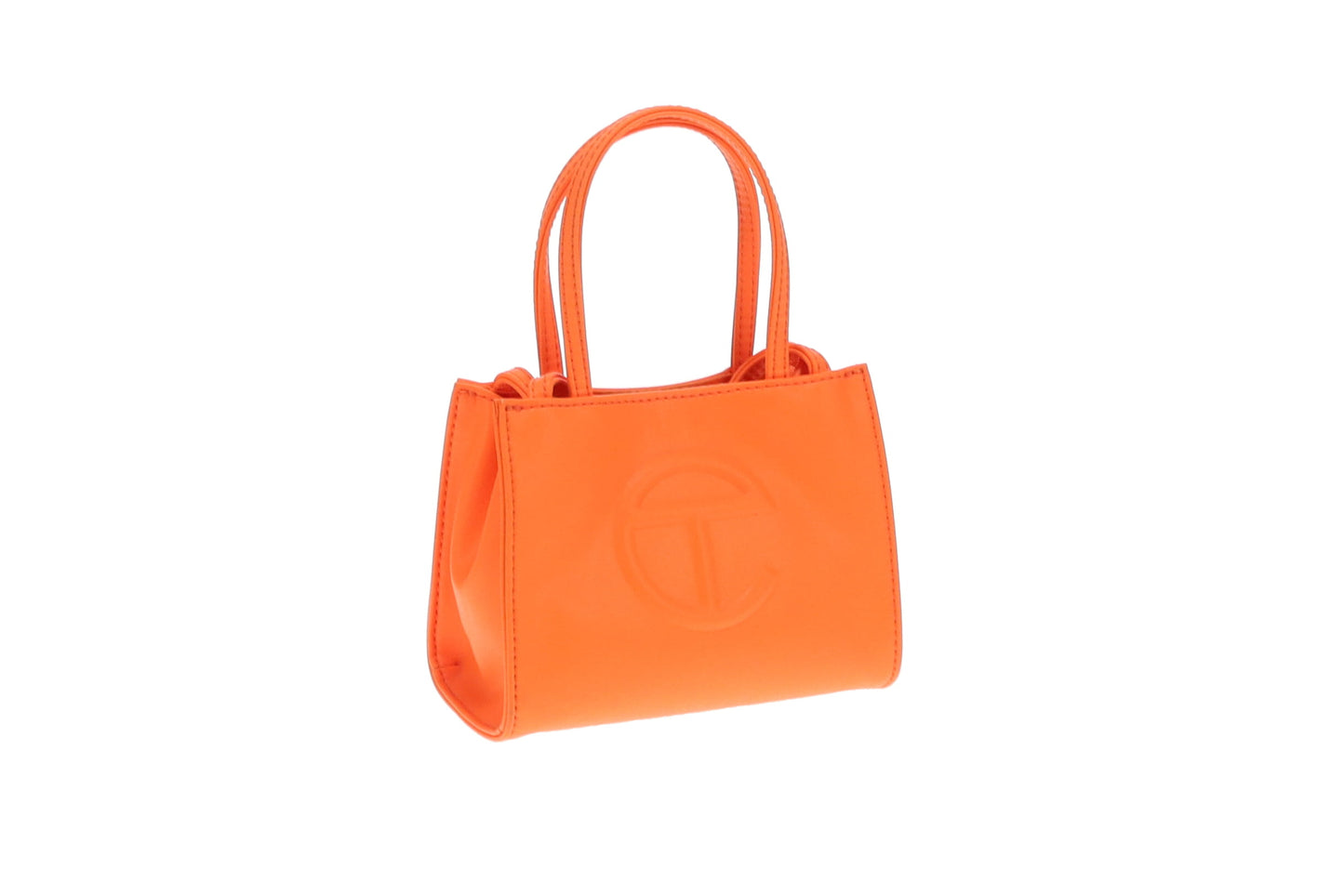 Telfar Small Shopping Bag Vegan Leather Orange