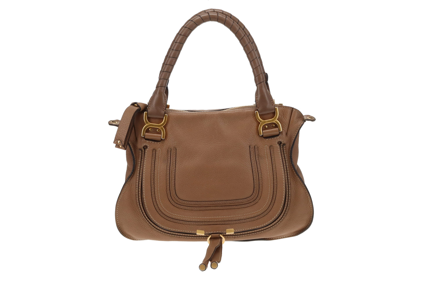 Chloe Brown Leather Medium Marcie Satchel