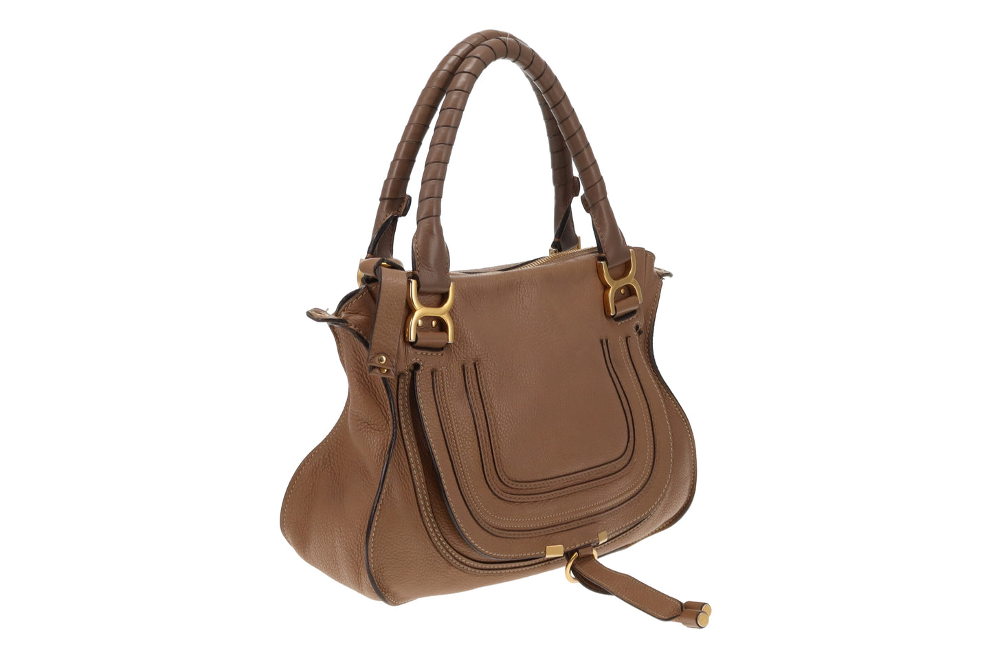 Chloe Brown Leather Medium Marcie Satchel