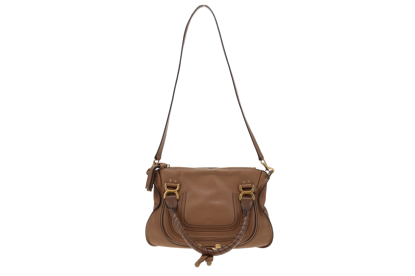 Chloe Brown Leather Medium Marcie Satchel