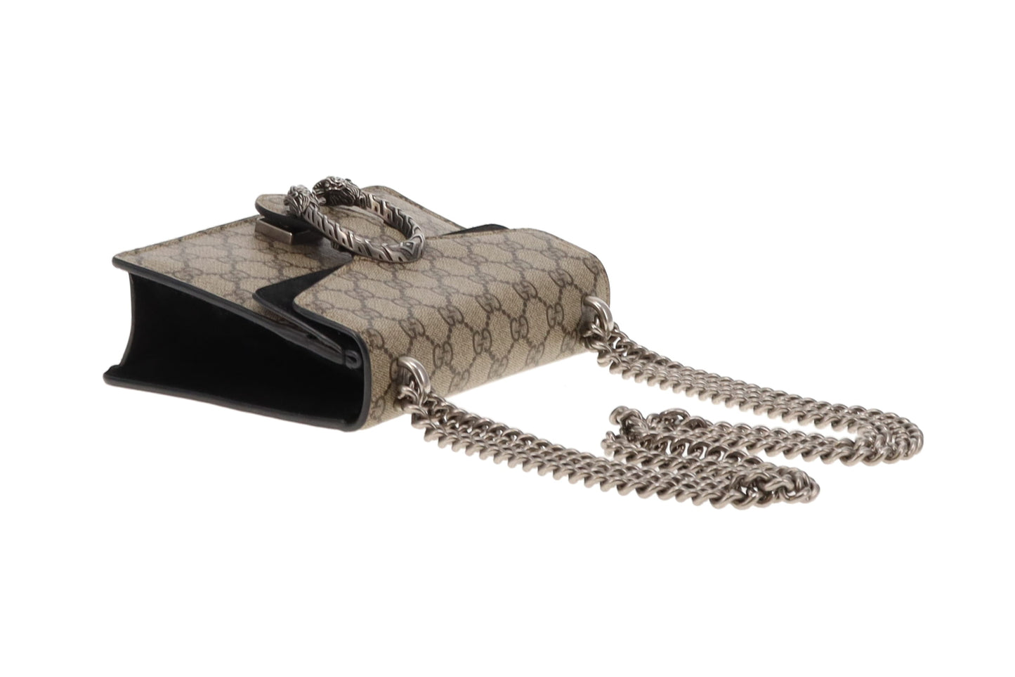 Gucci GG Supreme and Black Suede Mini Dionysus Bag