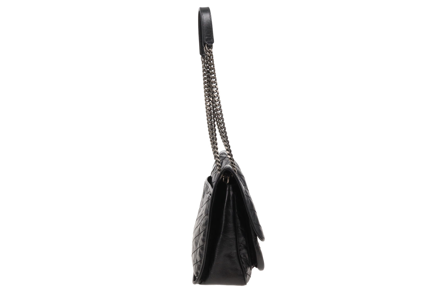 Saint Laurent Black Vintage Leather Medium Niki 2023