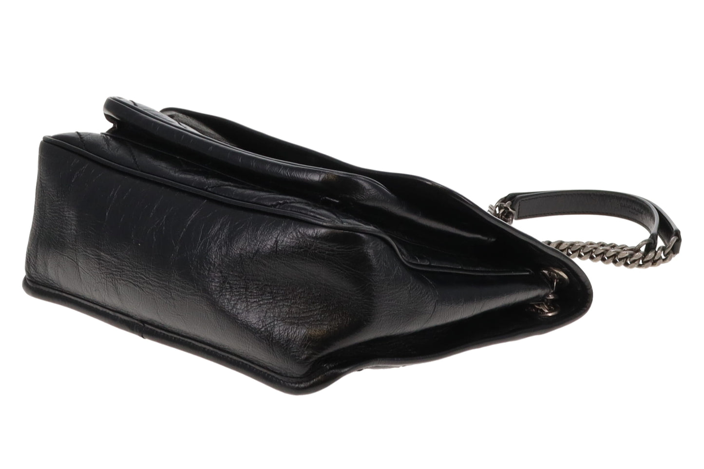 Saint Laurent Black Vintage Leather Medium Niki 2023
