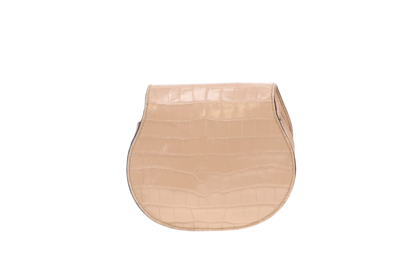 Chloe Marcie Mini Nude Croc Embossed