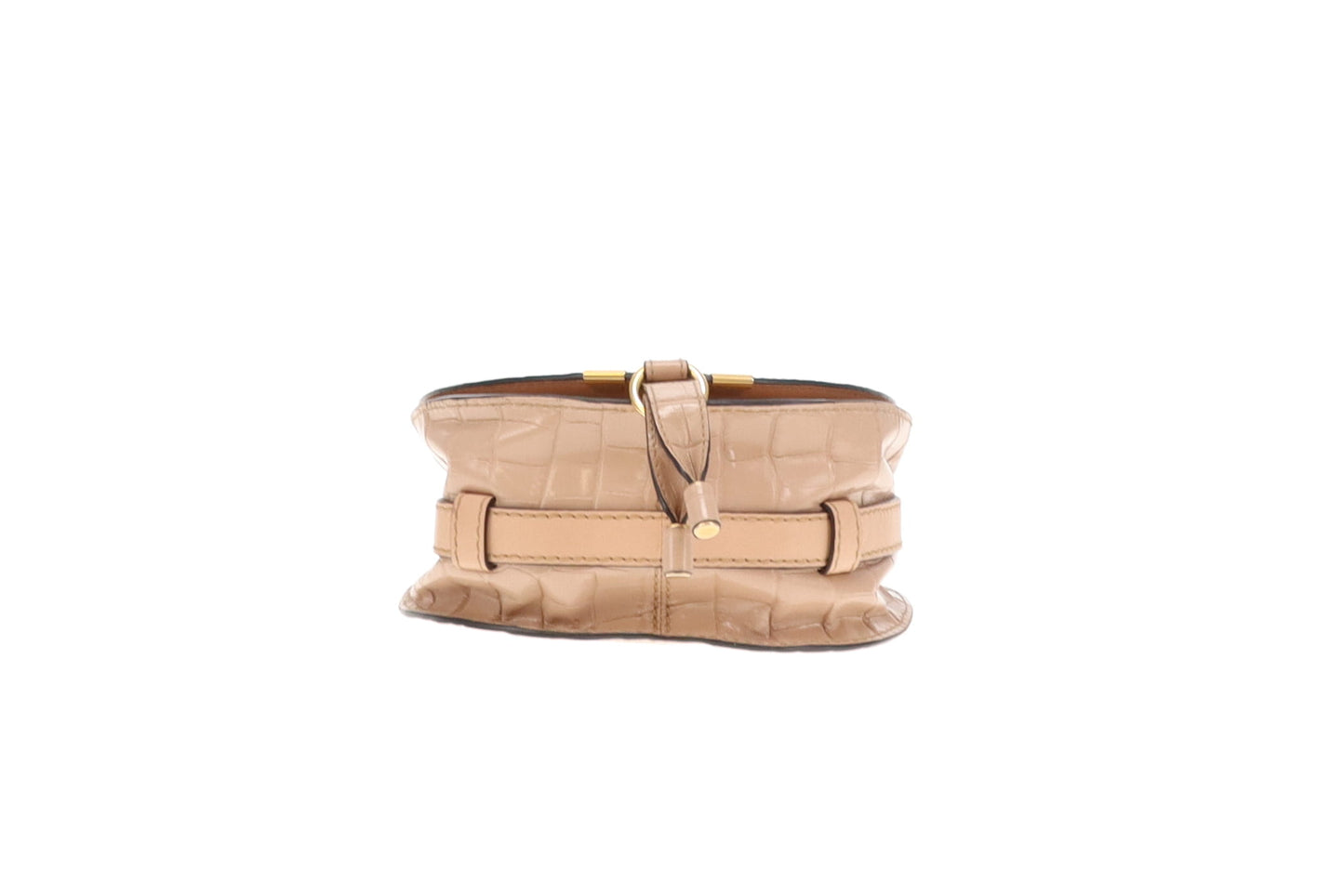Chloe Marcie Mini Nude Croc Embossed