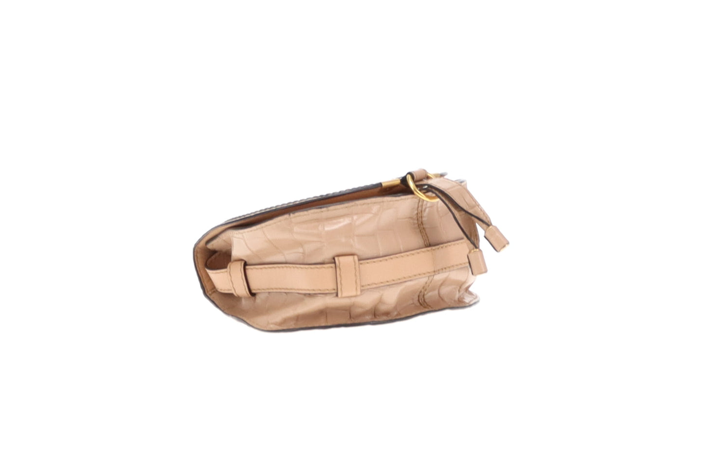 Chloe Marcie Mini Nude Croc Embossed