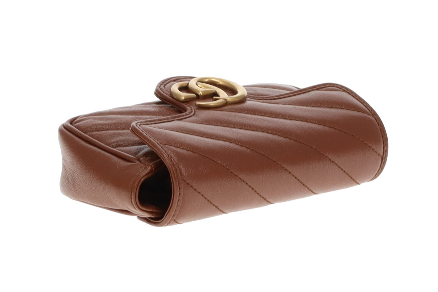 Gucci Marmont Supermini Brown Leather GHW