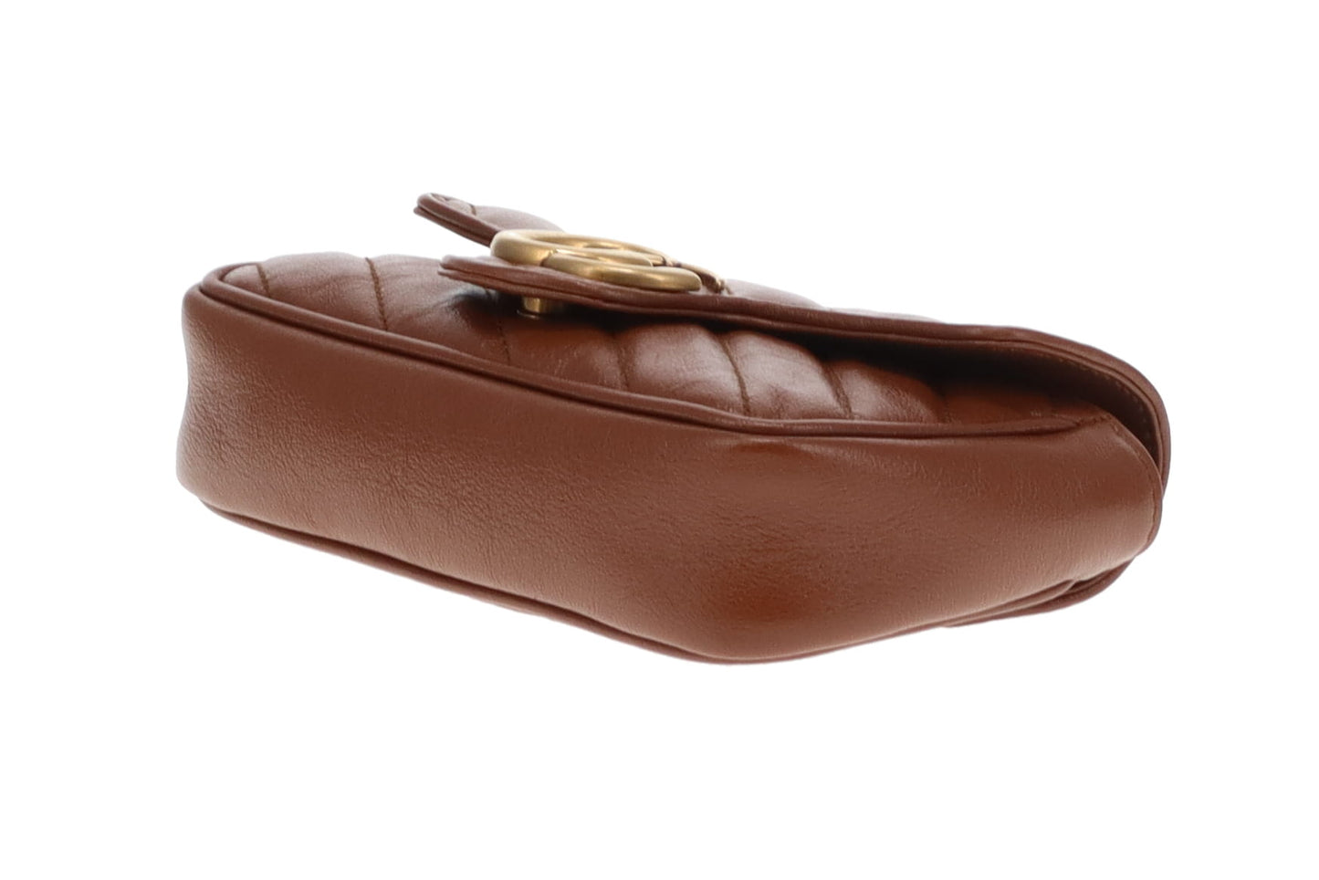 Gucci Marmont Supermini Brown Leather GHW