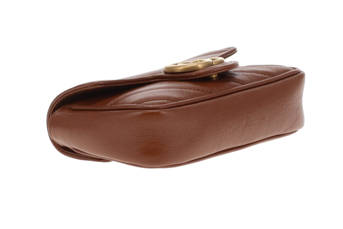 Gucci Marmont Supermini Brown Leather GHW