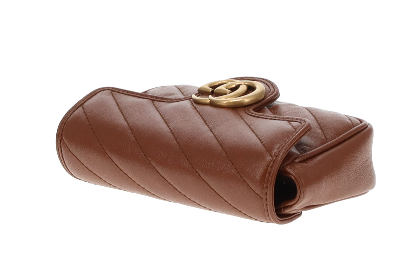 Gucci Marmont Supermini Brown Leather GHW