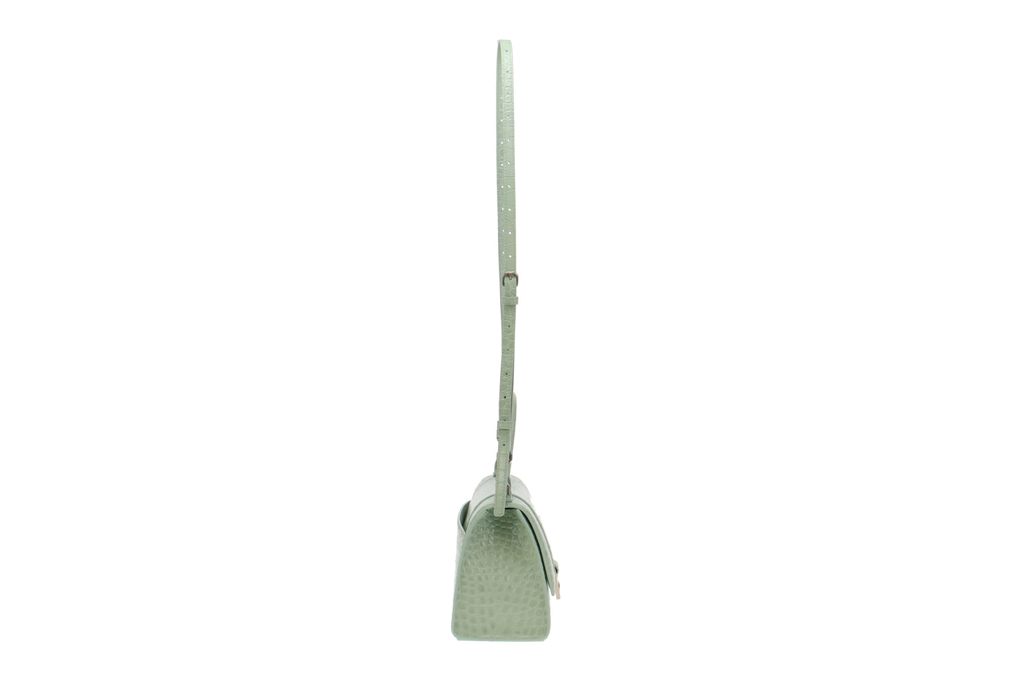 Balenciaga Mint Croc Embossed leather Small Hourglass
