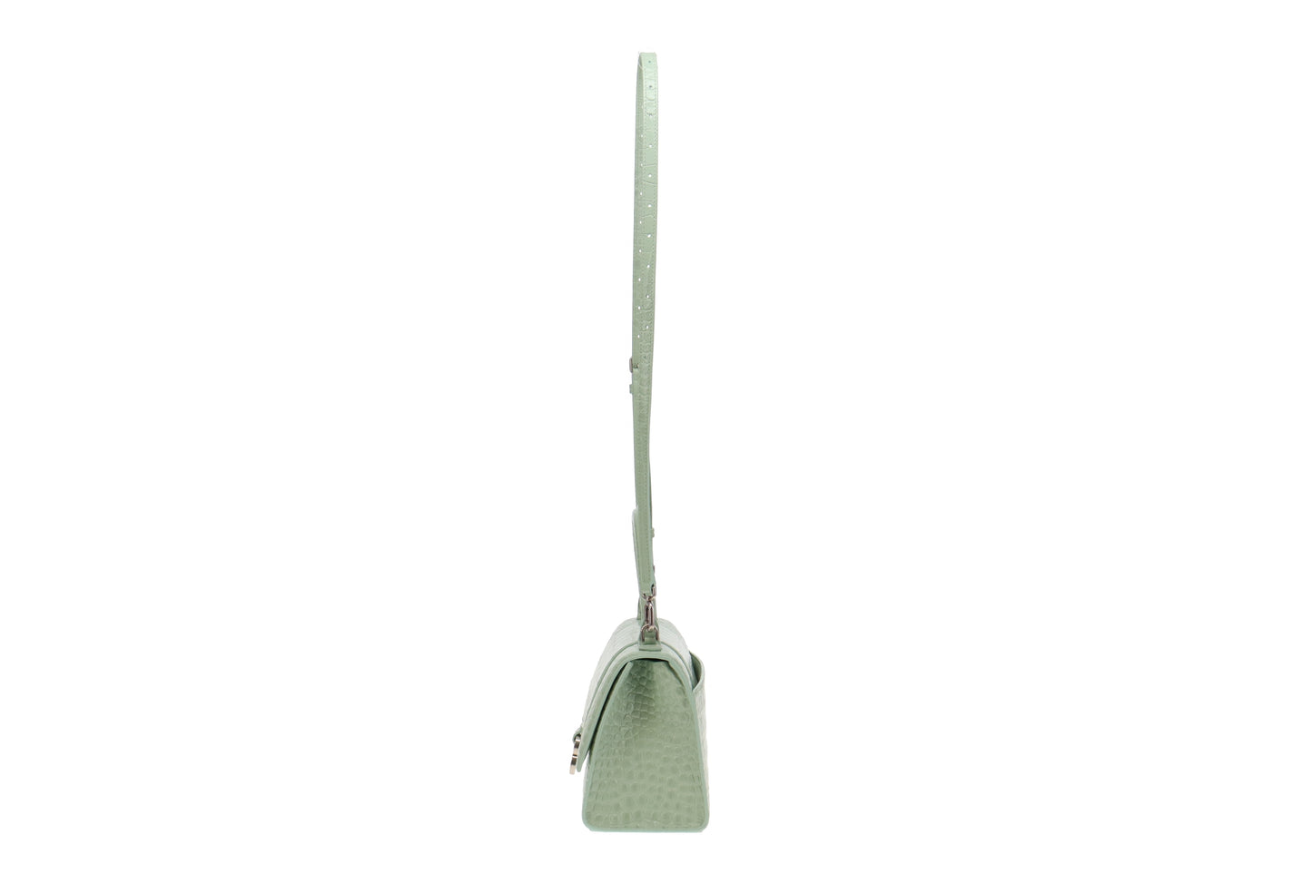 Balenciaga Mint Croc Embossed leather Small Hourglass