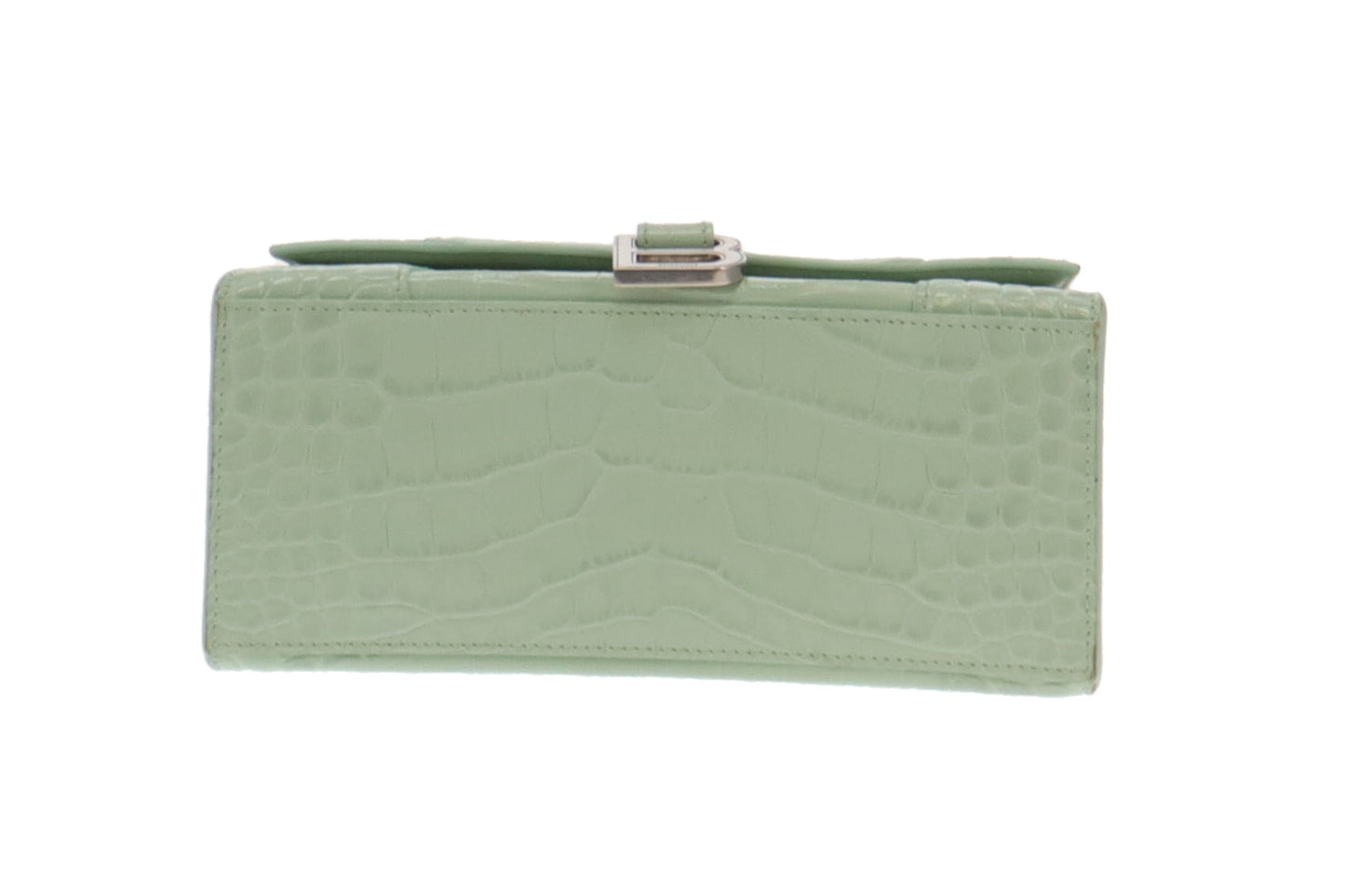 Balenciaga Mint Croc Embossed leather Small Hourglass