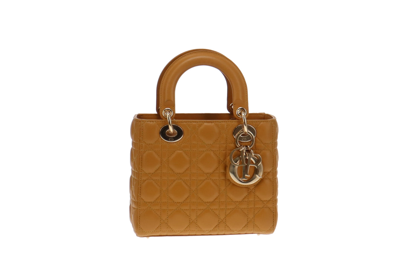 Dior Mustard Cannage Lambskin My ABC Small Lady Dior