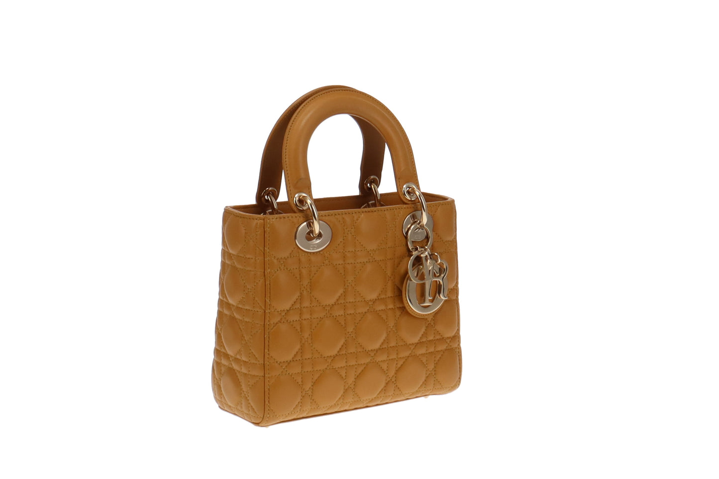 Dior Mustard Cannage Lambskin My ABC Small Lady Dior