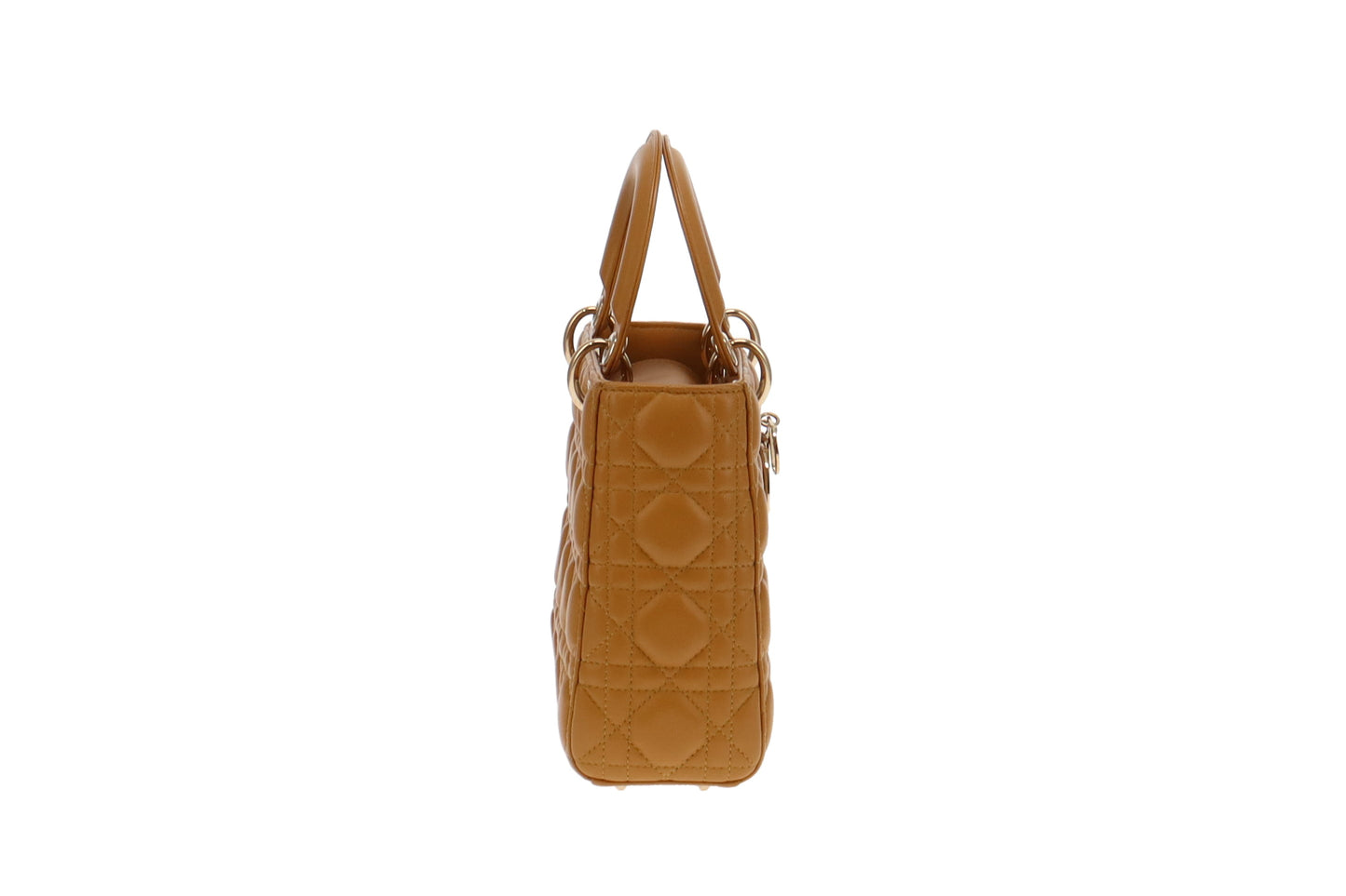 Dior Mustard Cannage Lambskin My ABC Small Lady Dior