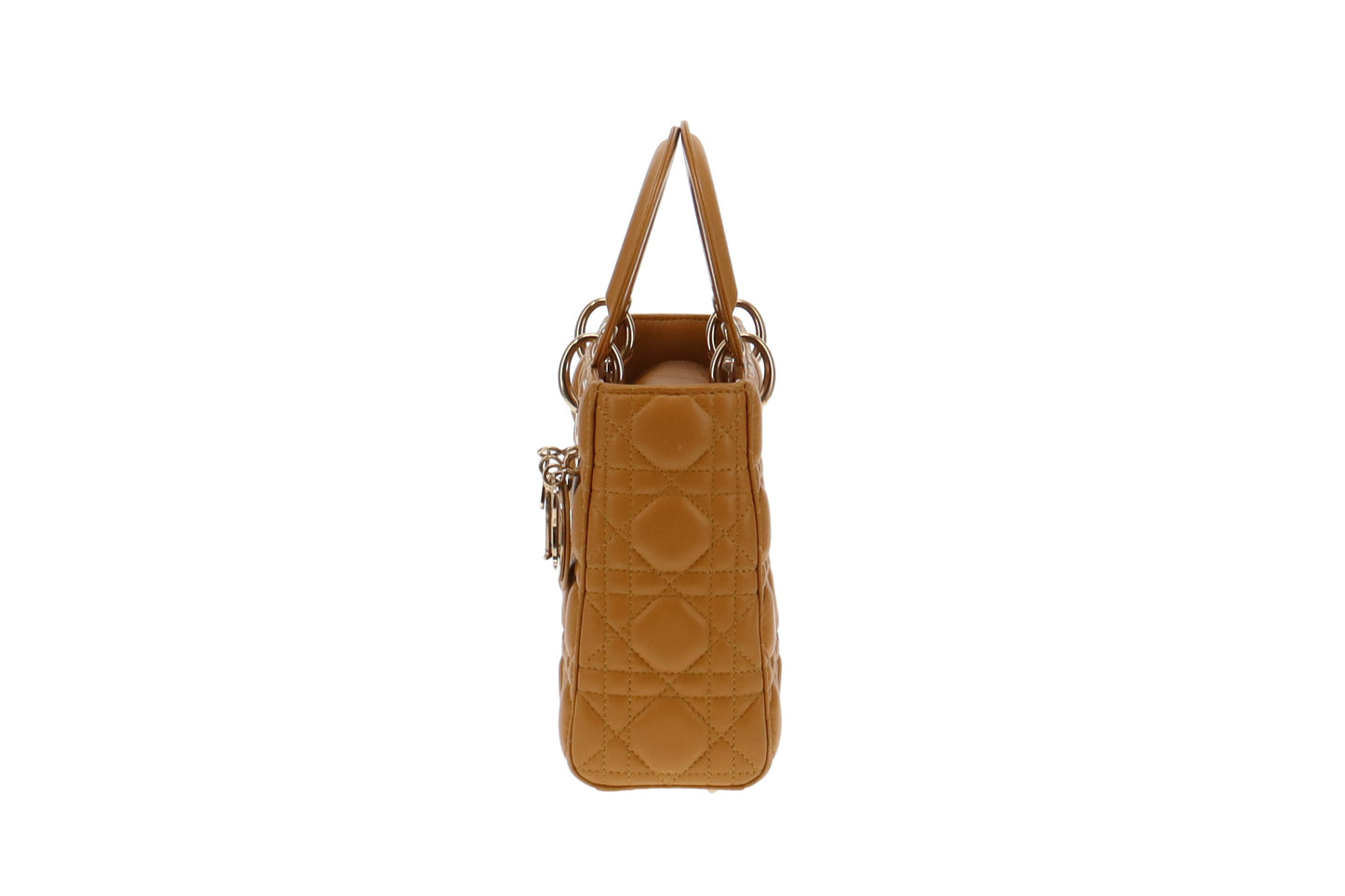 Dior Mustard Cannage Lambskin My ABC Small Lady Dior