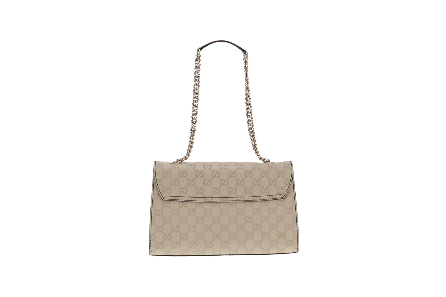 Gucci Pale Grey Guccissima Medium Emily Chain Shoulder Bag