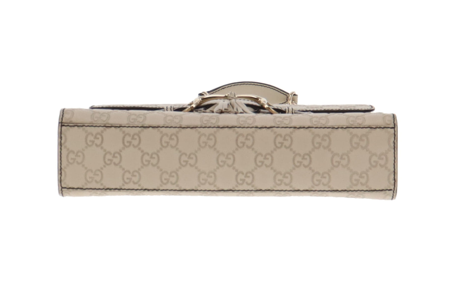 Gucci Pale Grey Guccissima Medium Emily Chain Shoulder Bag