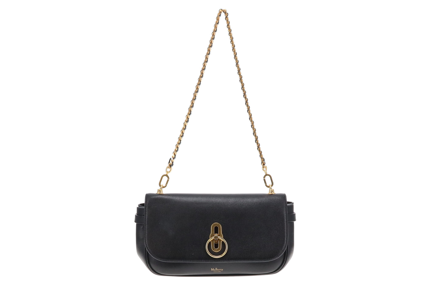 Mulberry East West Amberley Shoulder Bag Black GHW