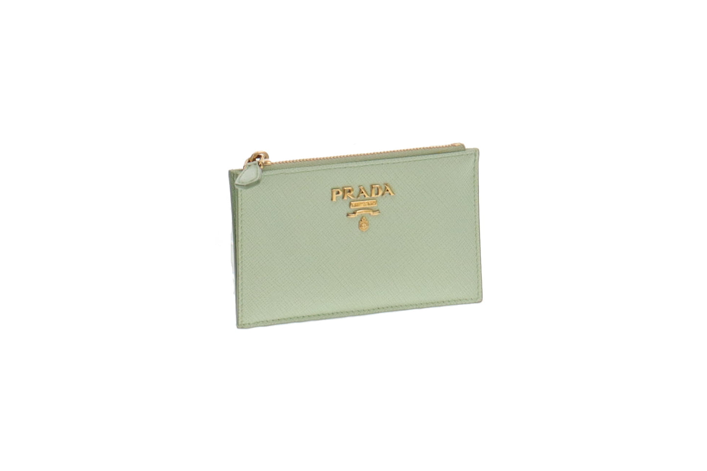 Prada Aqua/Aquamarine Saffiano Card Holder