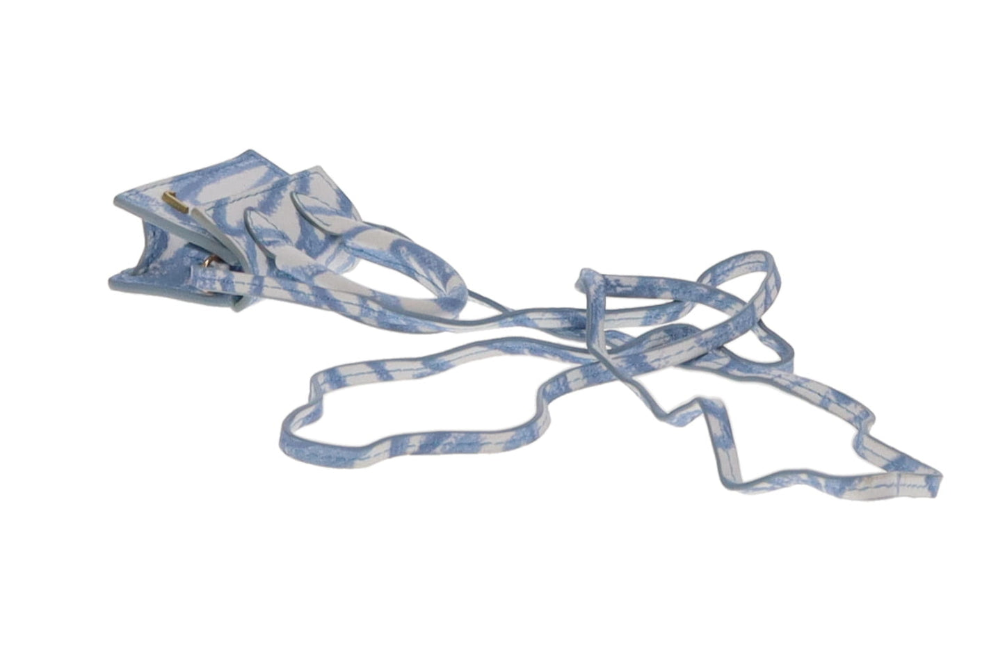 Jacquemus Le Chiquito Blanc Blue Printed Nano Bag