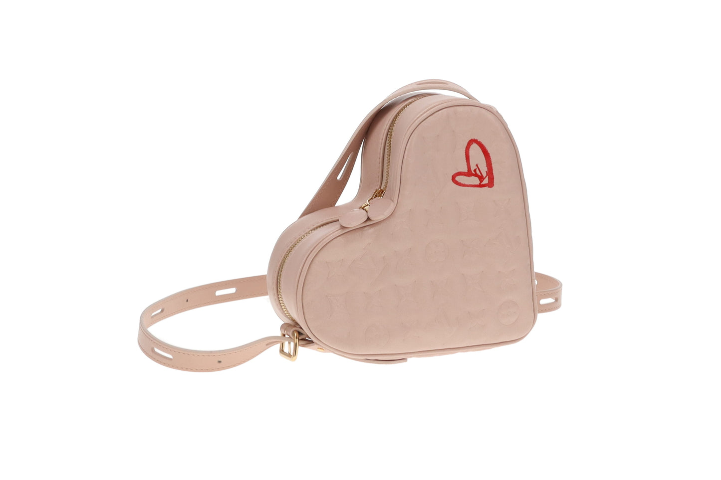 Louis Vuitton Dragée Light Pink Monogram Empreinte Fall In Love Sac Coeur (NFID)