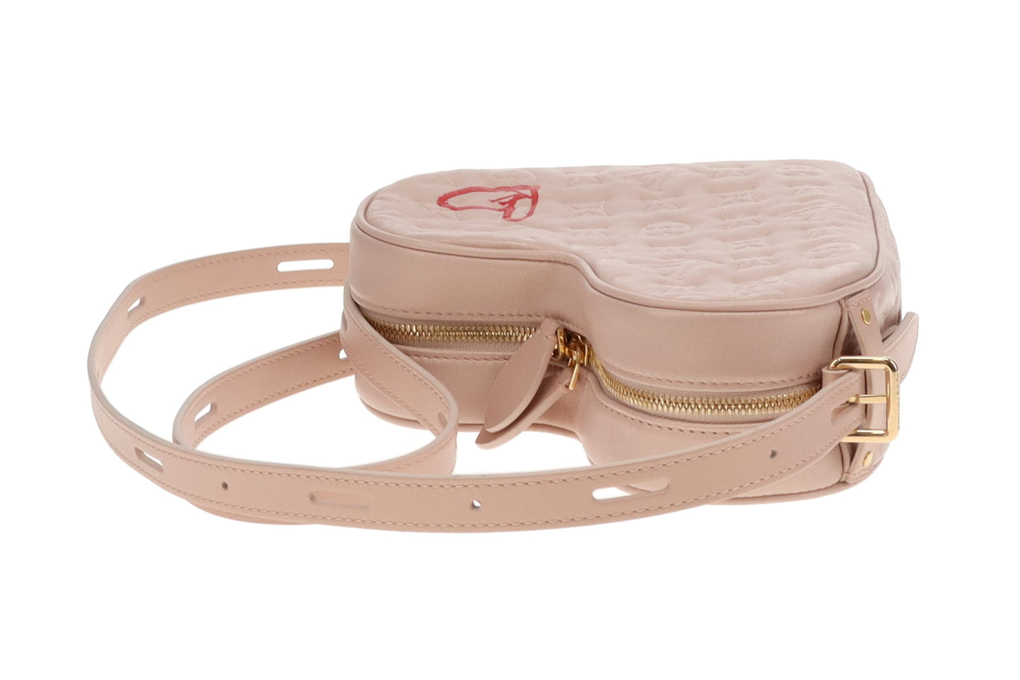 Louis Vuitton Dragée Light Pink Monogram Empreinte Fall In Love Sac Coeur (NFID)