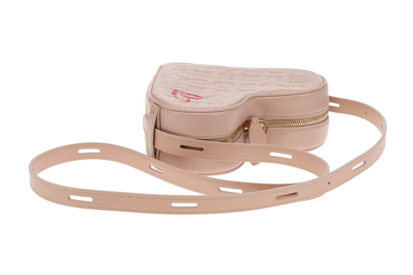 Louis Vuitton Dragée Light Pink Monogram Empreinte Fall In Love Sac Coeur (NFID)