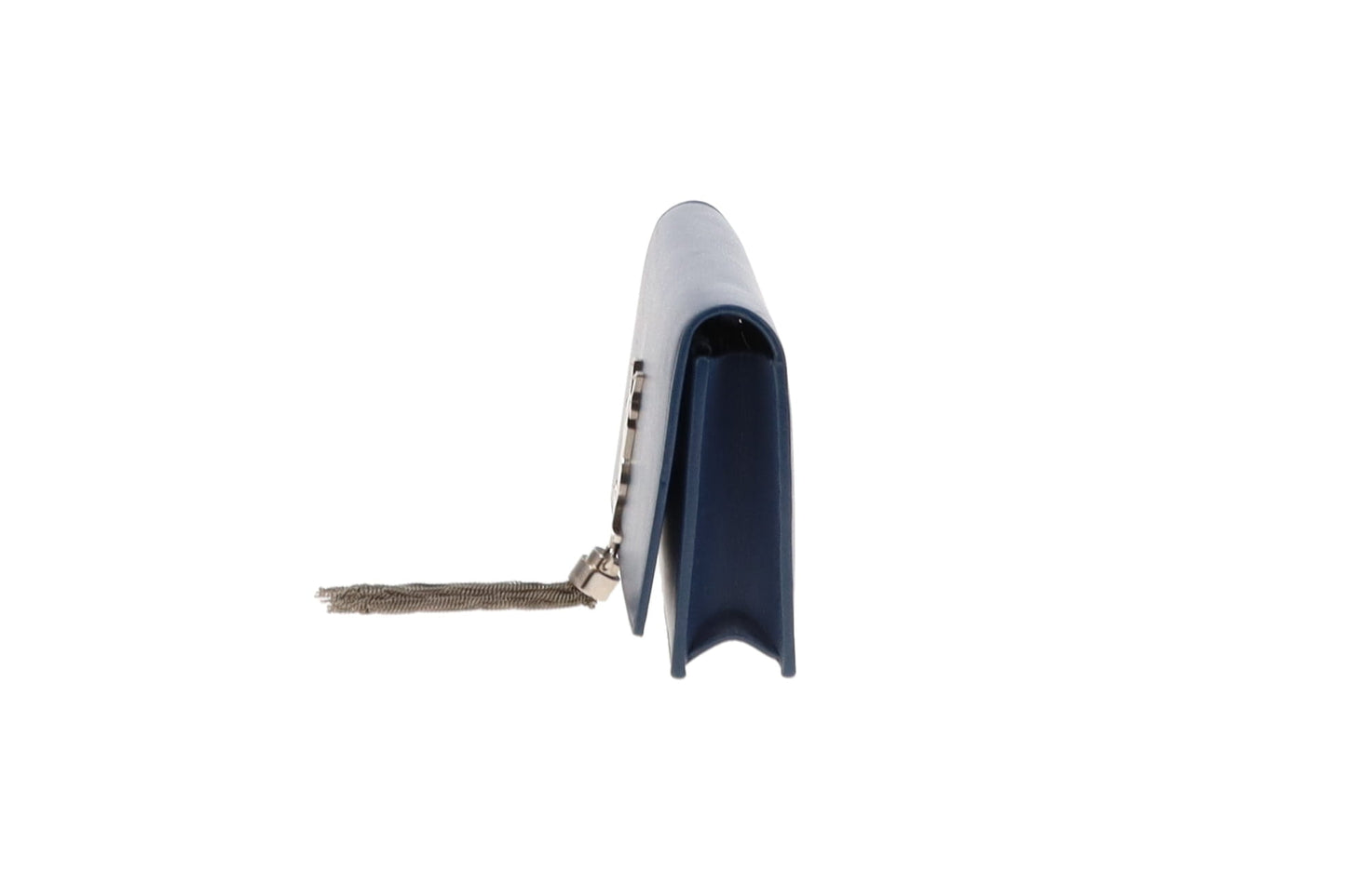 Saint Laurent Kate Blue Leather Small Tassel Bag