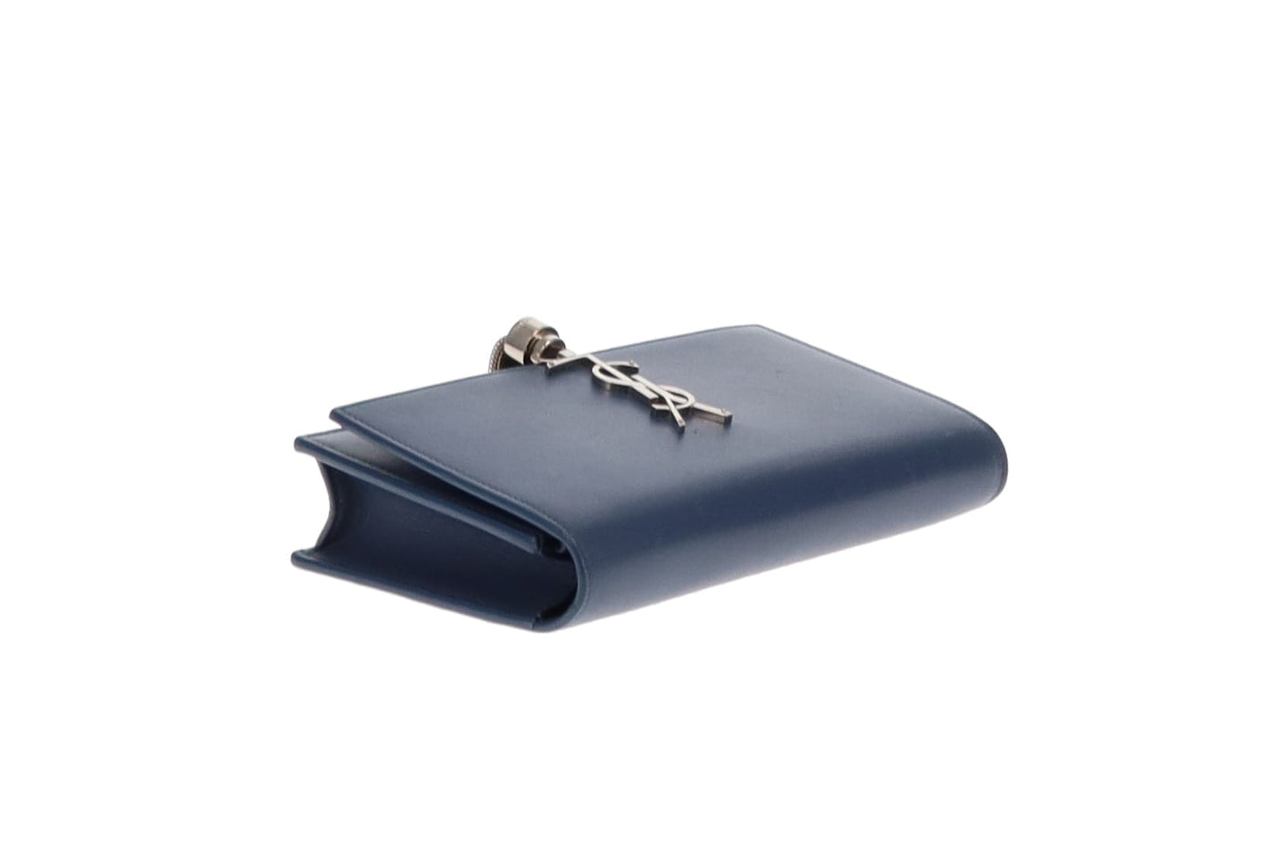 Saint Laurent Kate Blue Leather Small Tassel Bag