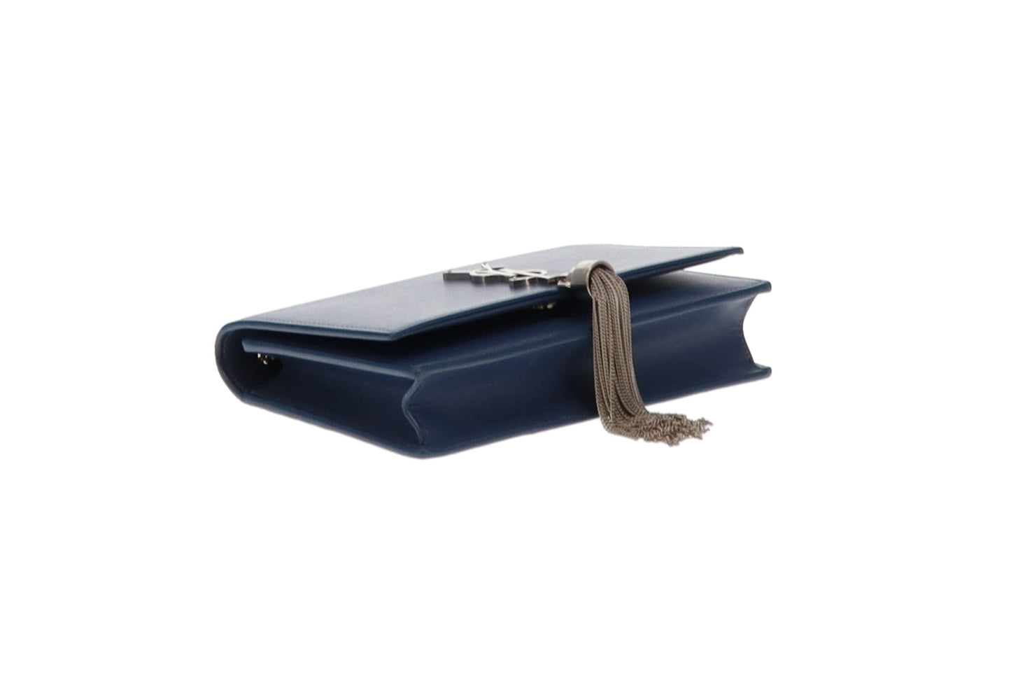 Saint Laurent Kate Blue Leather Small Tassel Bag