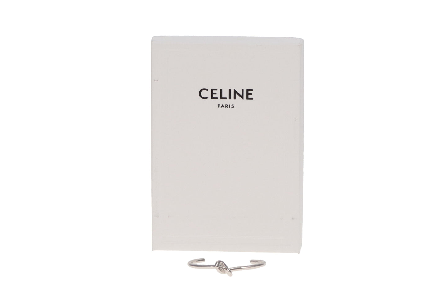 Celine Brass with Rhodium Finish Extra Thin Knot Bracelet (size C1 -small)