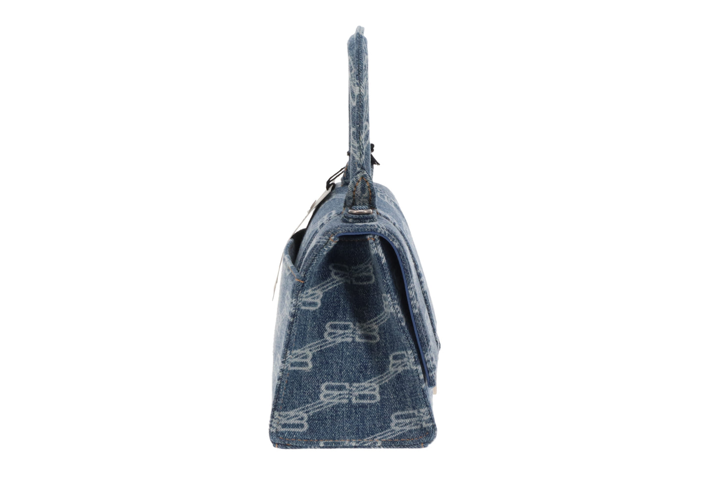 Balenciaga Hourglass Blue Logo Denim