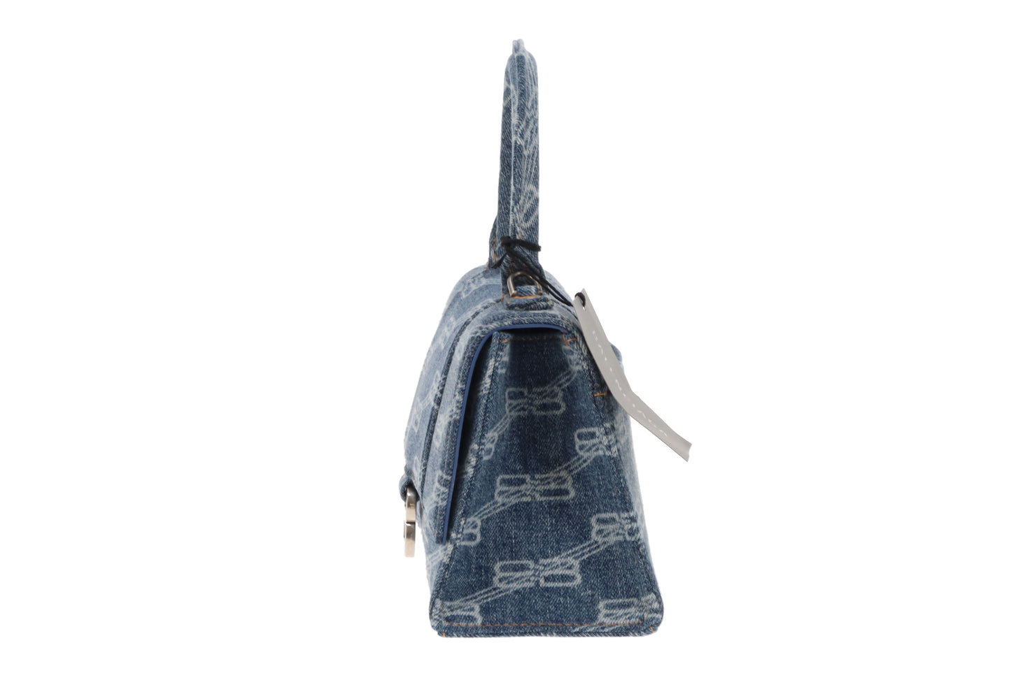 Balenciaga Hourglass Blue Logo Denim