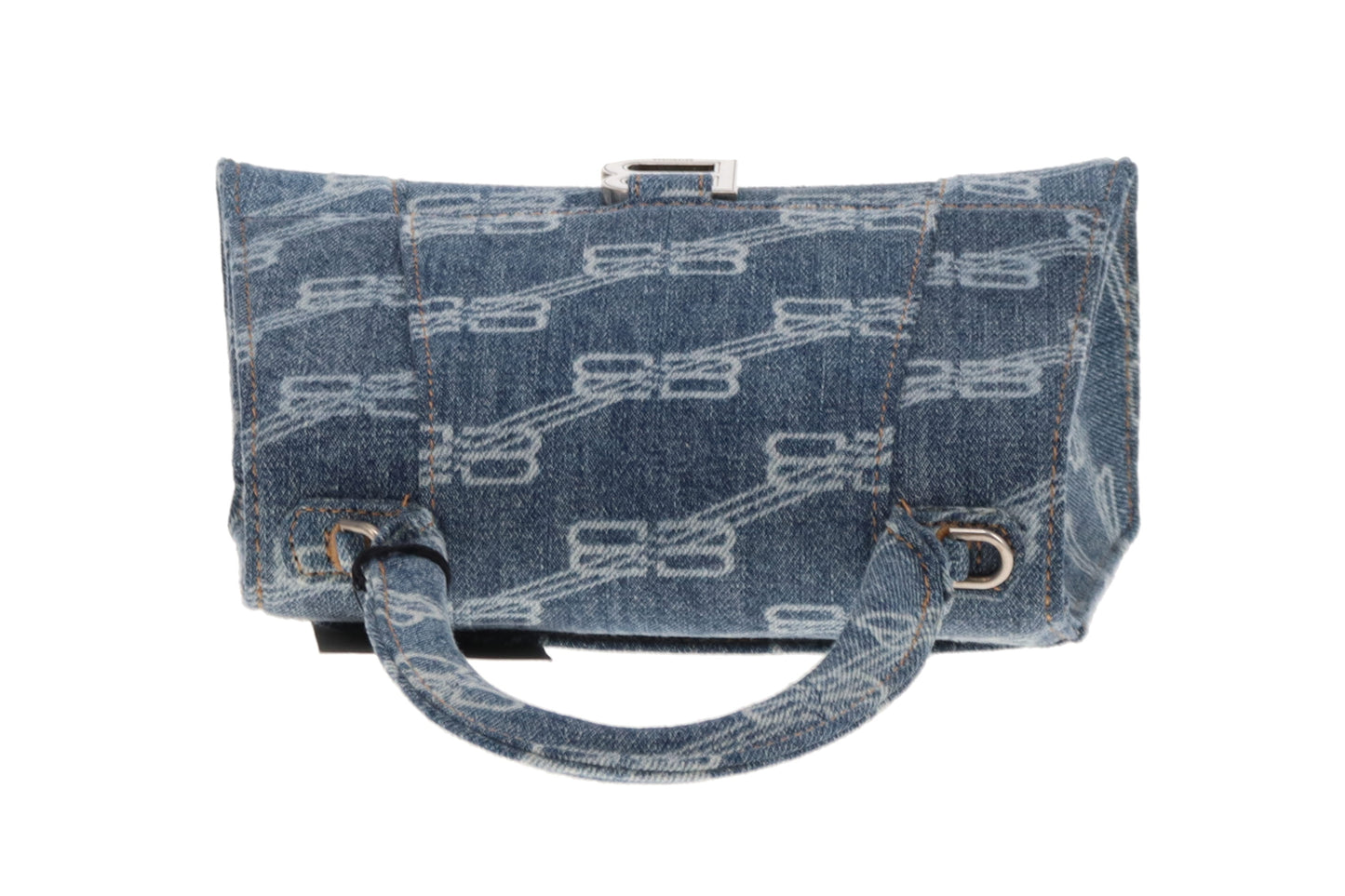 Balenciaga Hourglass Blue Logo Denim