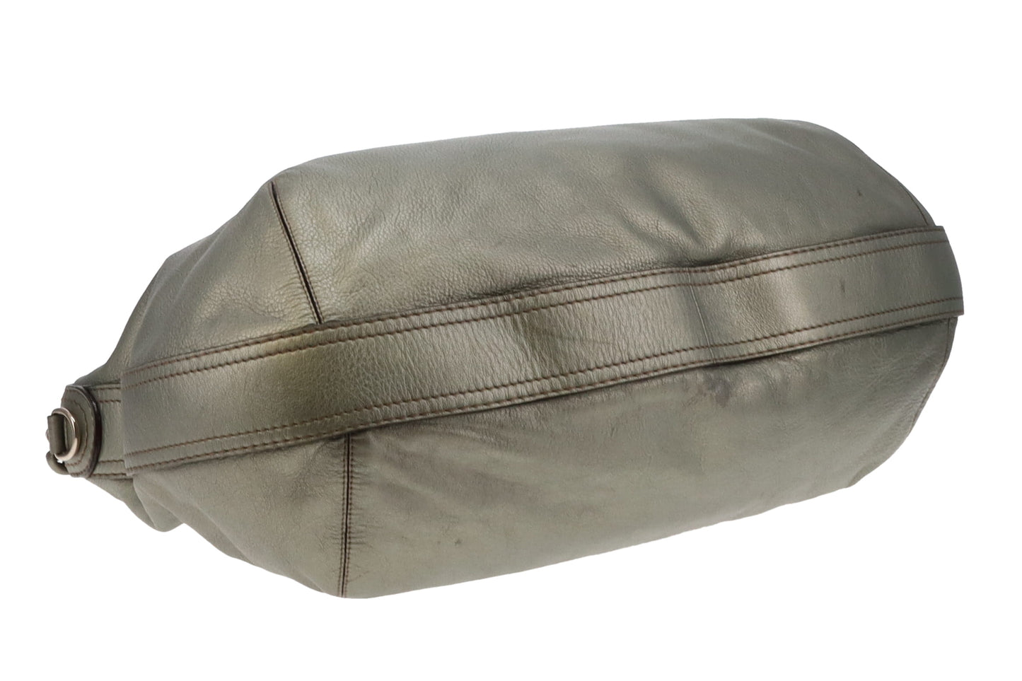 Loewe Metallic Green Leather Fiesta Hobo