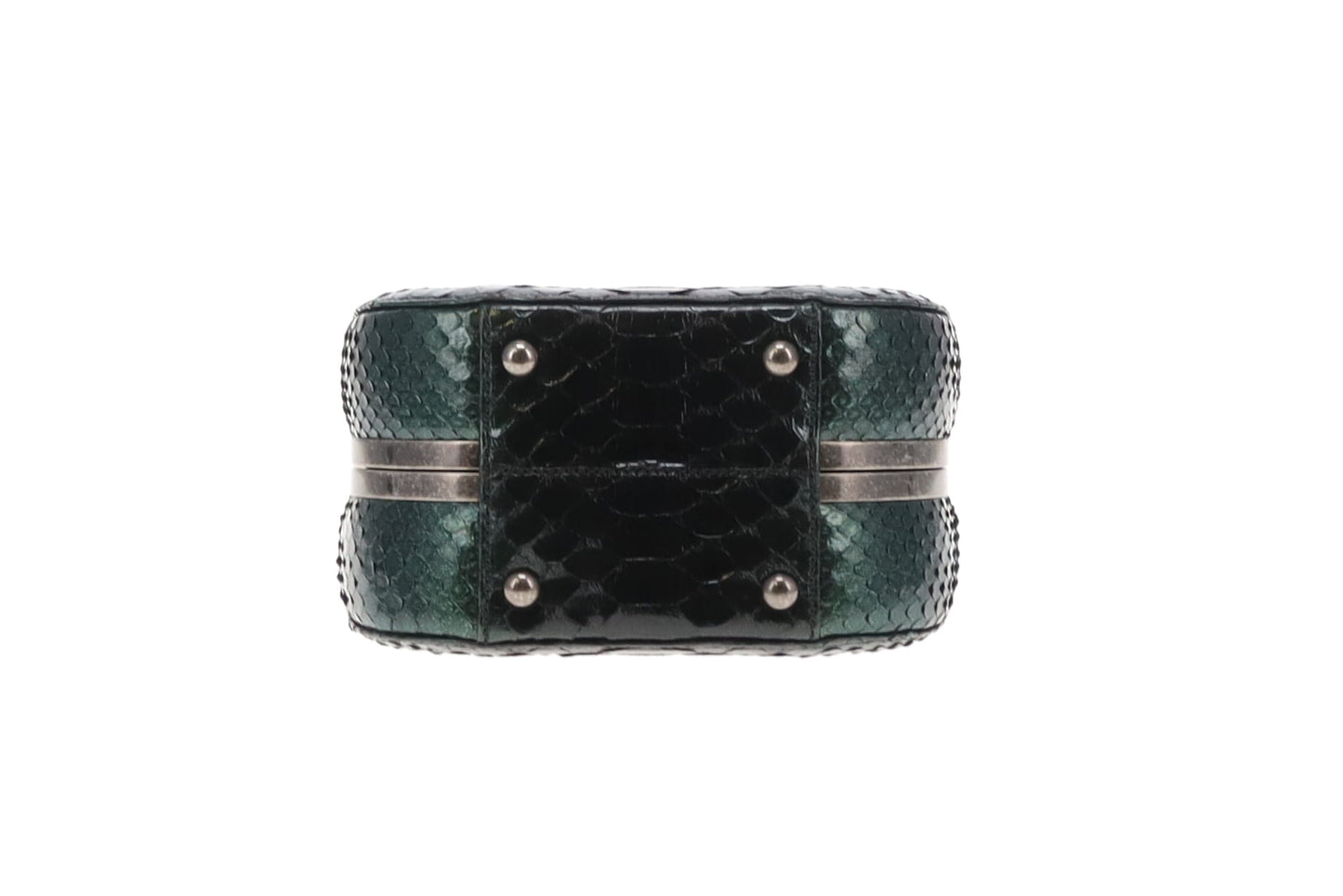 Chanel Python Dark Emerald Box Bag 2013 Rare Luxe Ligne