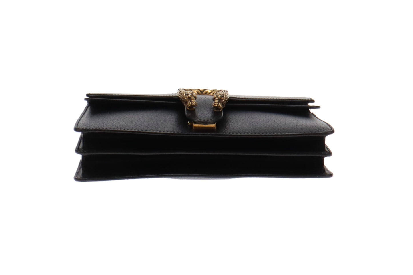 Gucci Black Leather and Web Detail Dionysus