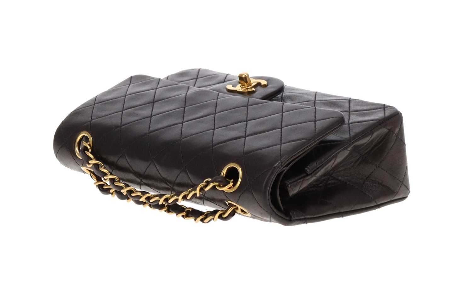 Chanel Classic Double Flap Small Dark Brown Lambskin GHW 1994/96