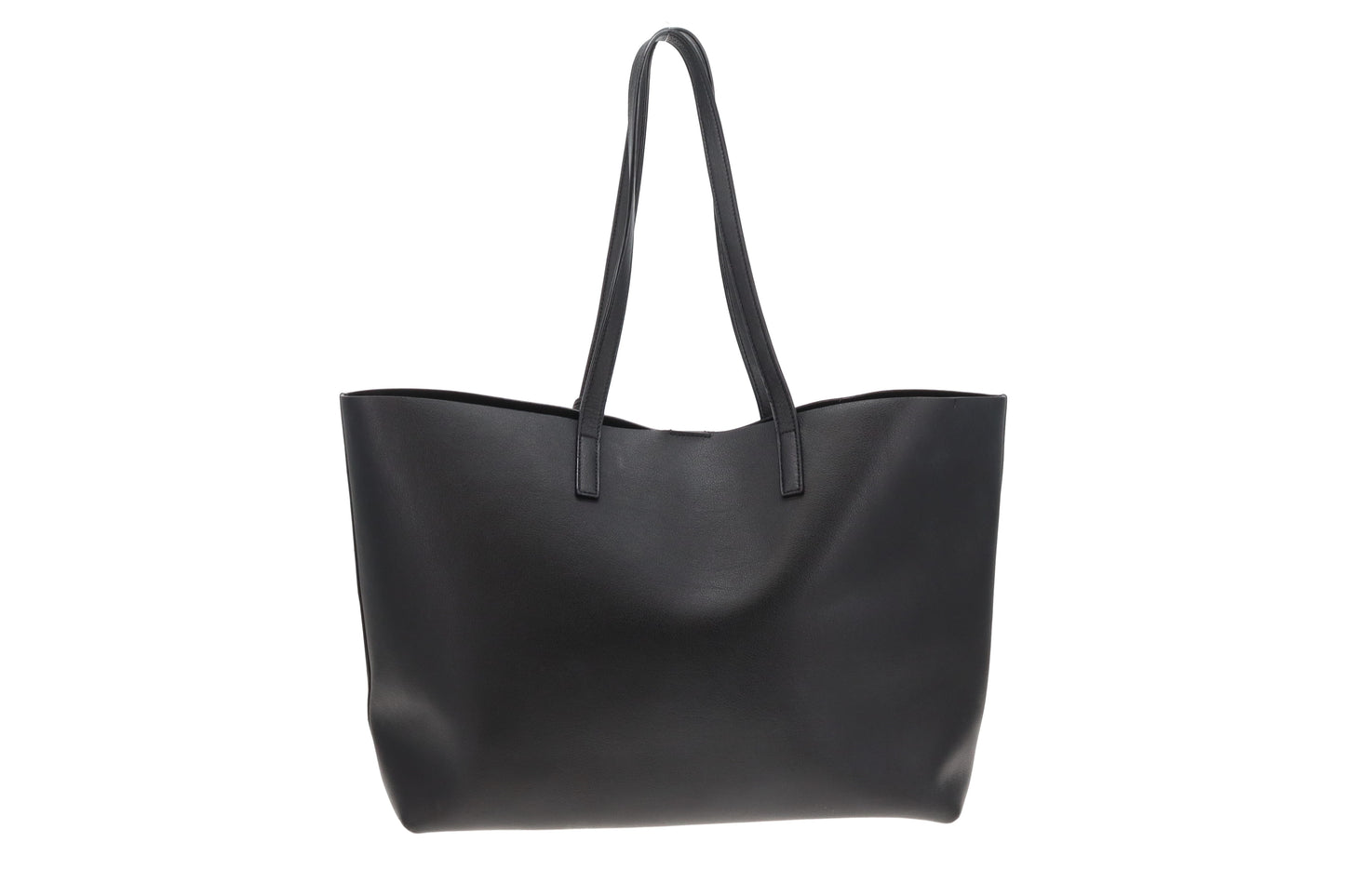 Saint Laurent East West Shopping Tote Black Leather 2021