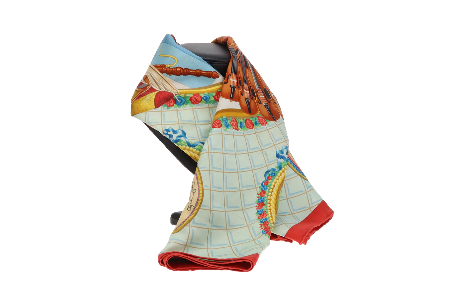 Hermes 100% Silk Wolfgang Amadeus Mozart 90cm Scarf