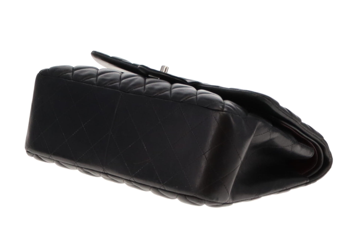 Chanel Classic Jumbo Double Flap Black Lambskin SH 2012