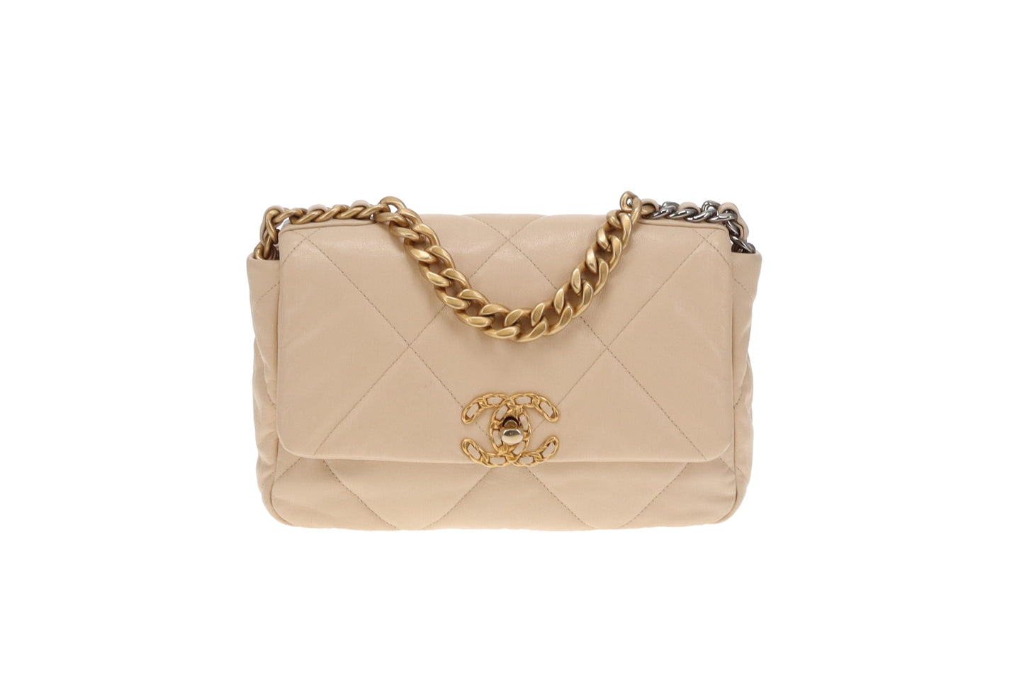 Chanel Beige Small 19 Flap Bag 2020