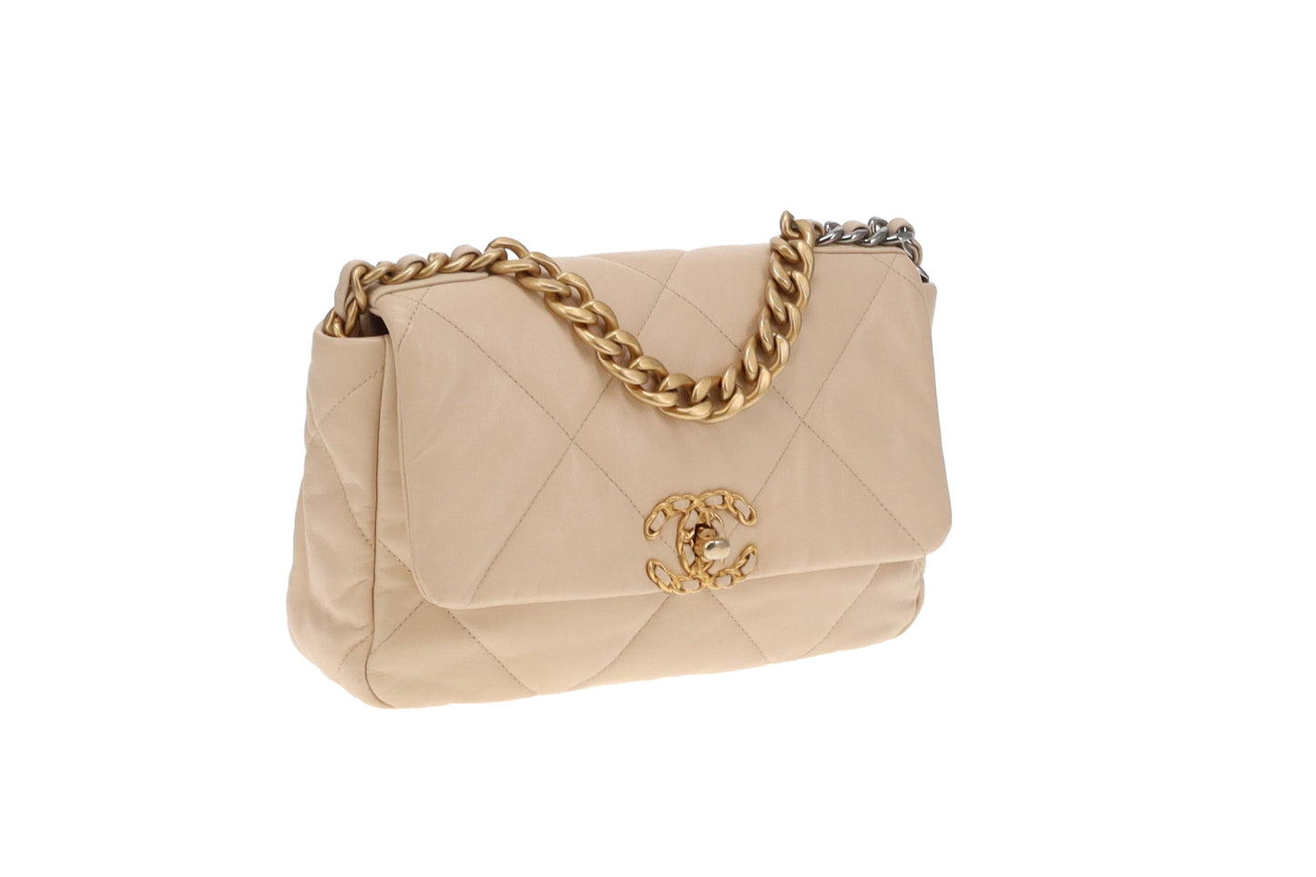 Chanel Beige Small 19 Flap Bag 2020