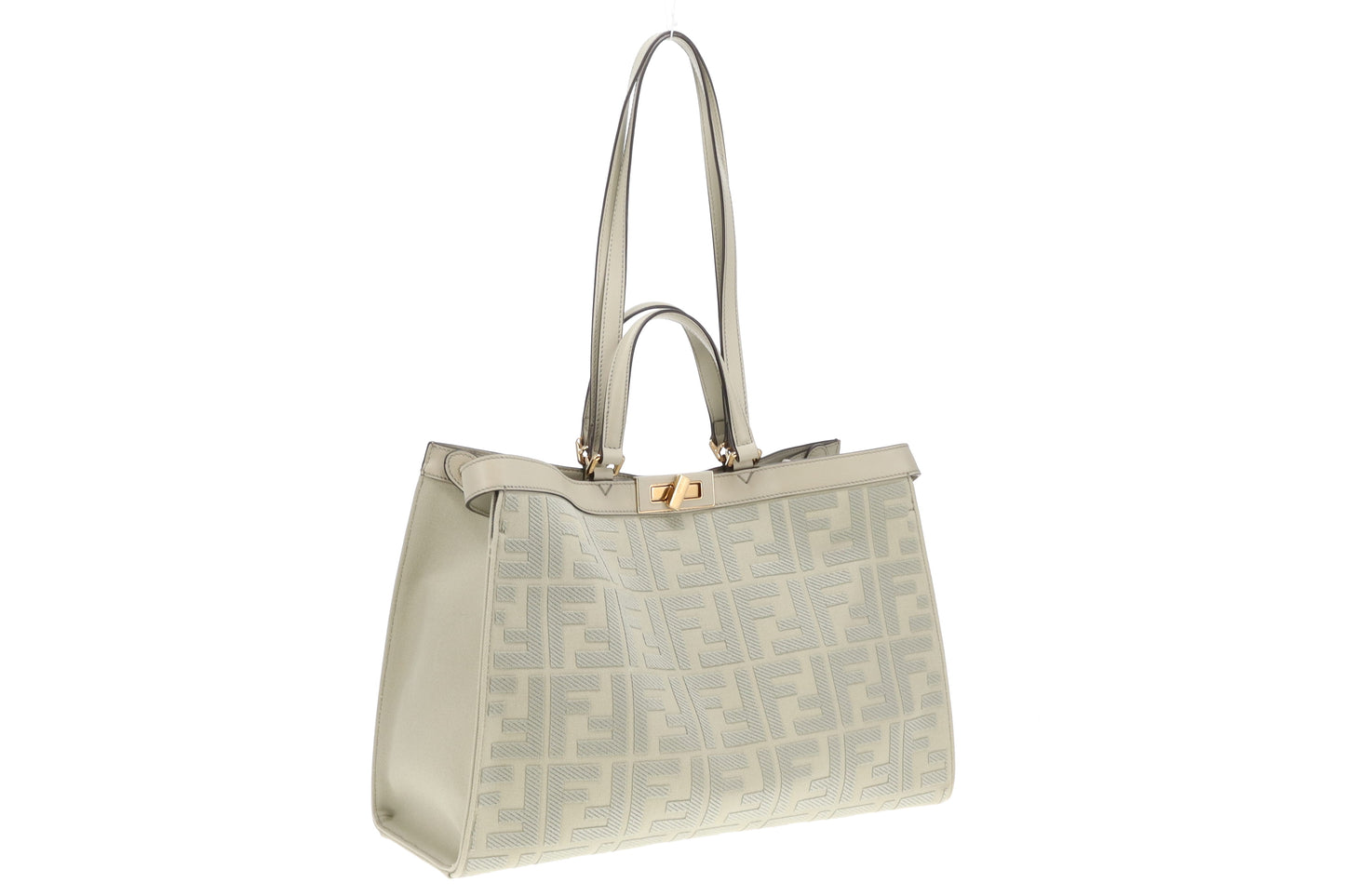 Fendi Green Tea Peekaboo FF Logo X-Tote